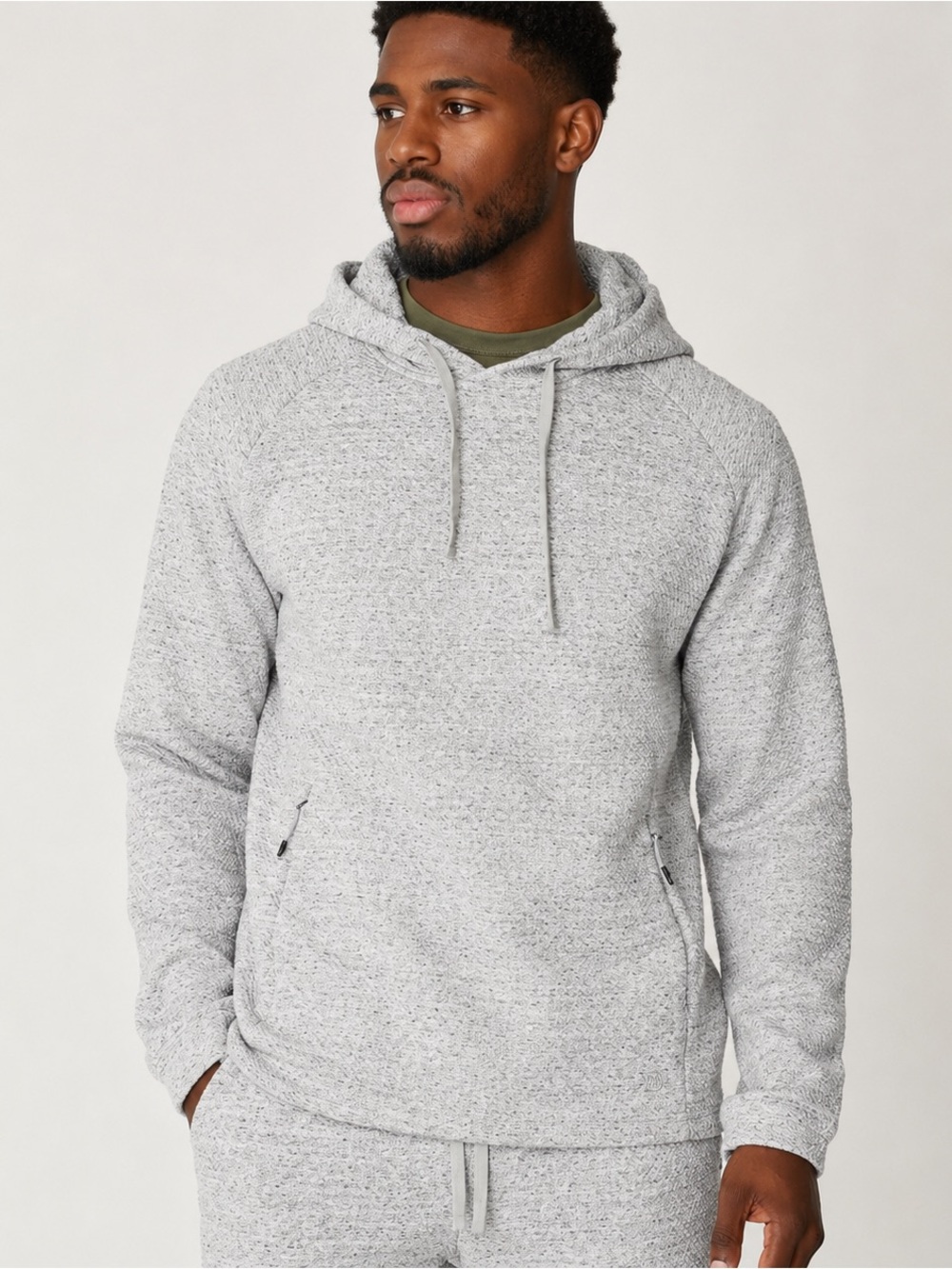 7 Diamonds Restoration Knit Pullover Hoodie Gray Men’s Large L